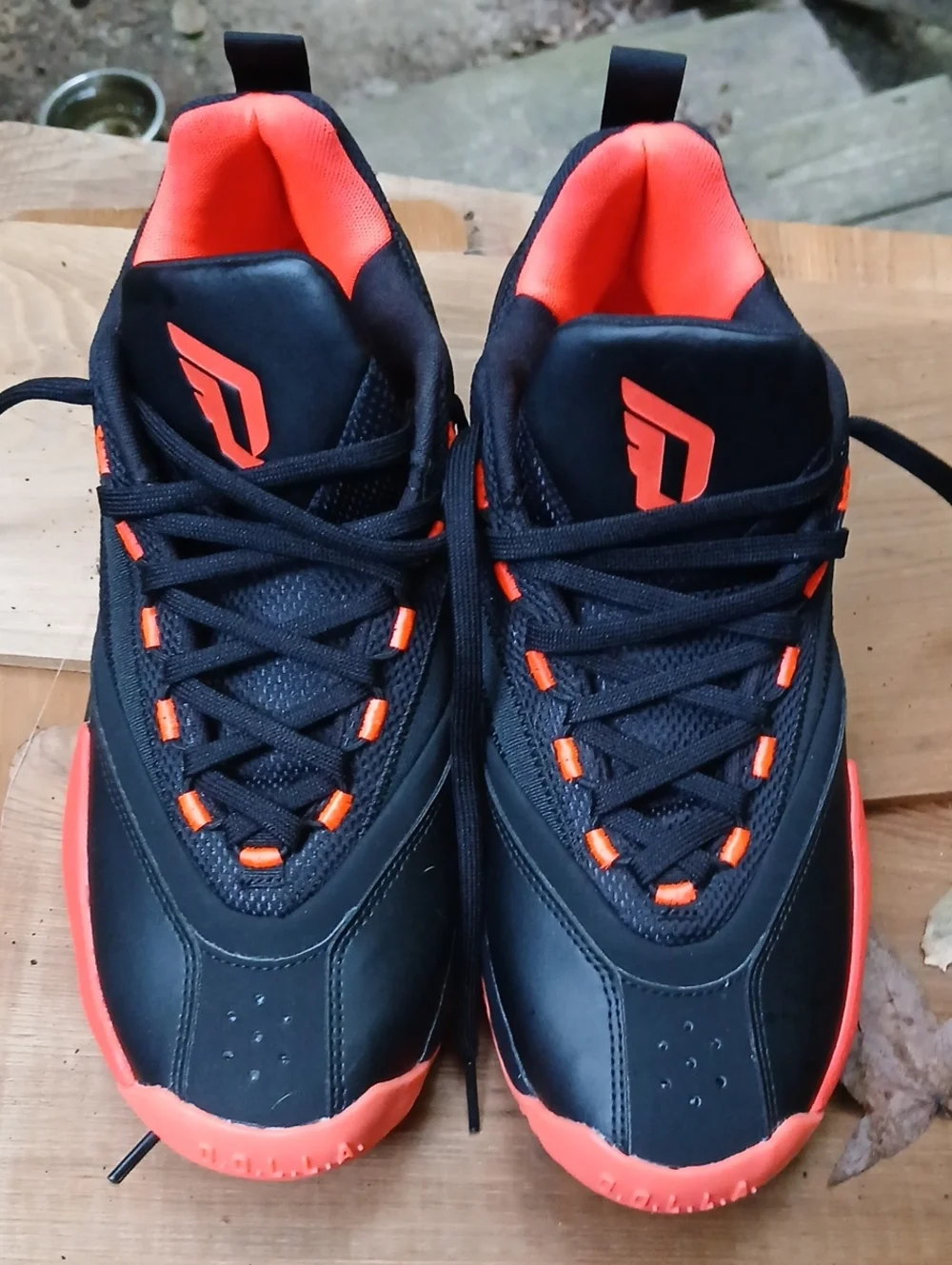 Damian LILLARD NBA adidas Black and Orange Men's Low-Top Sneakers